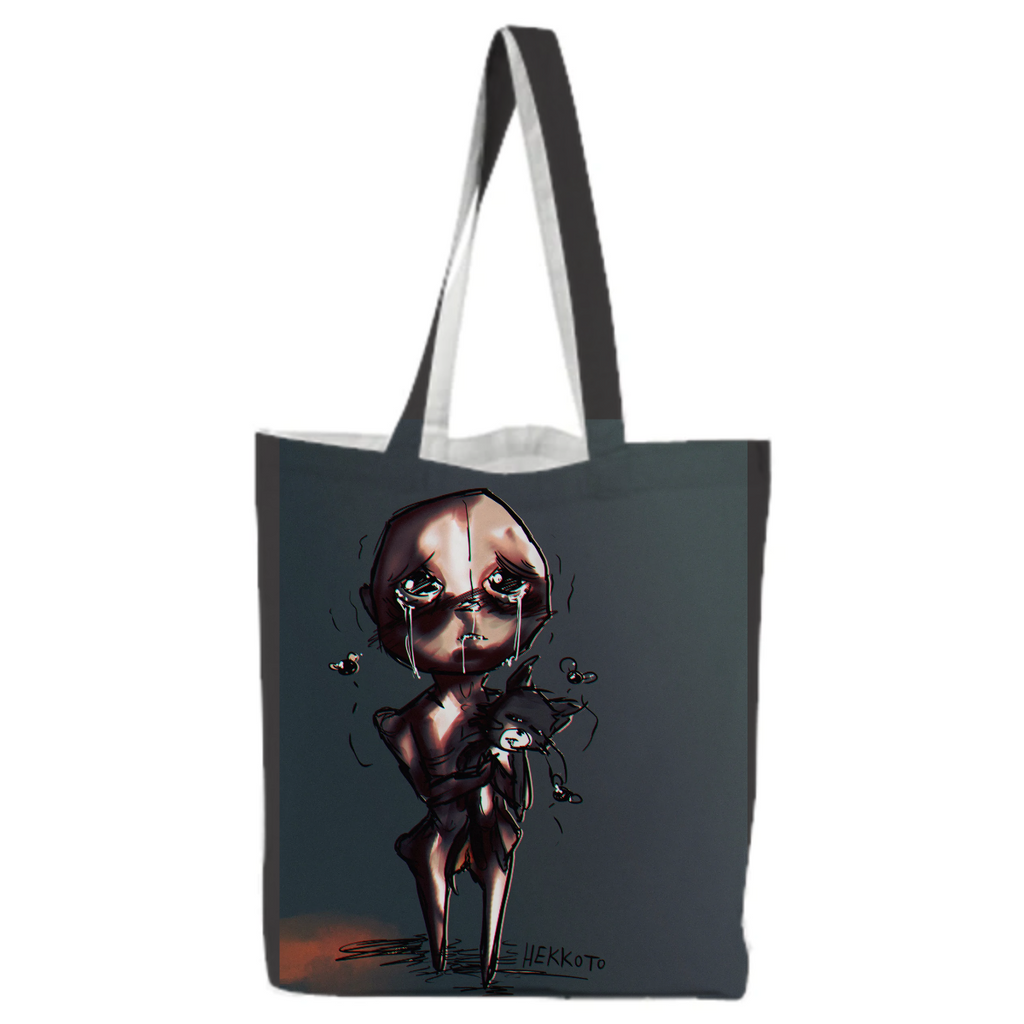 The Binding of Isaac sad boy child edgy weird video games tote bag