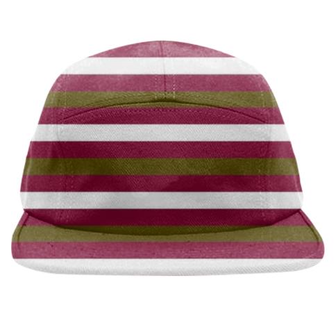Designers hat with Colorful stripes