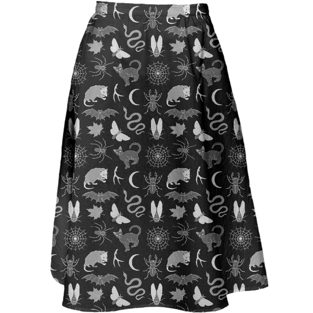 Spooky Season Midi Skirt