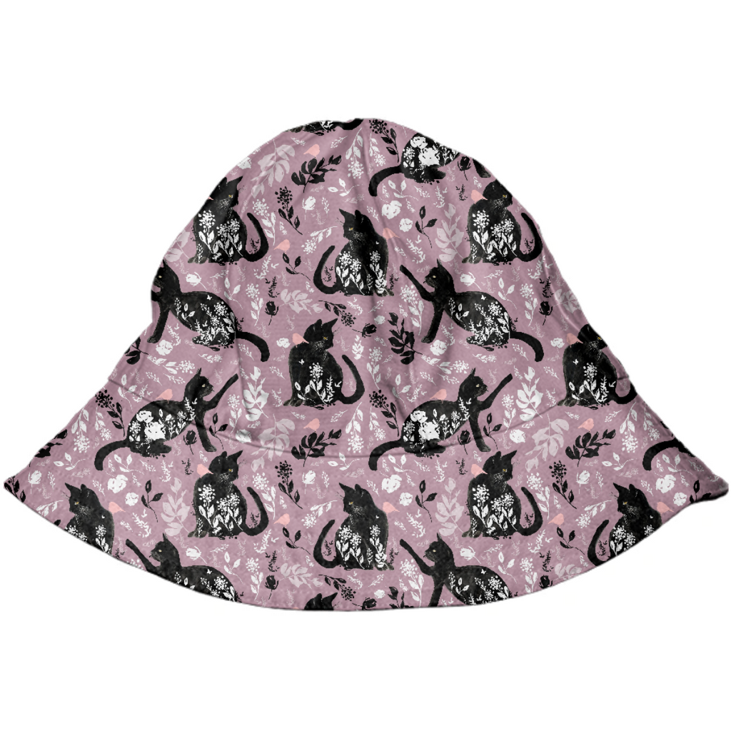 Cat Floral Hat