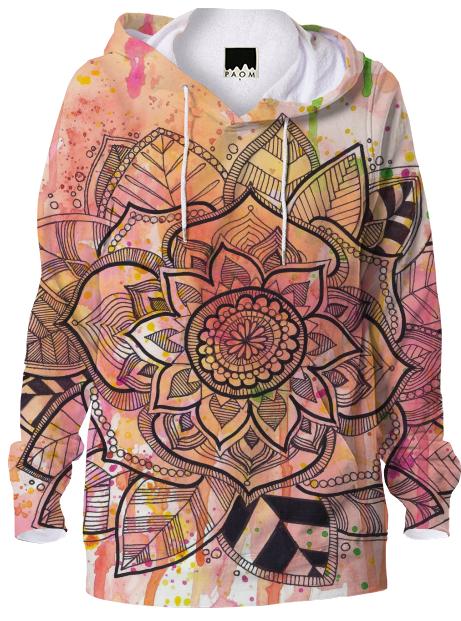 Red Mandala Hoodie