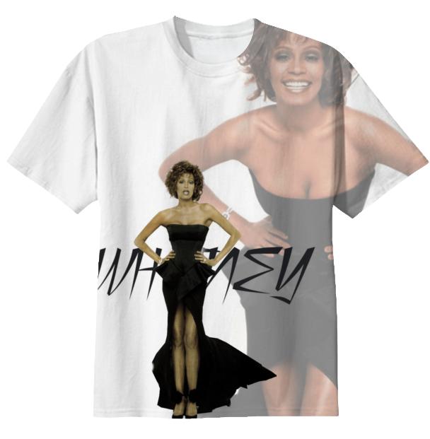Whitney Houston Custom Tshirt