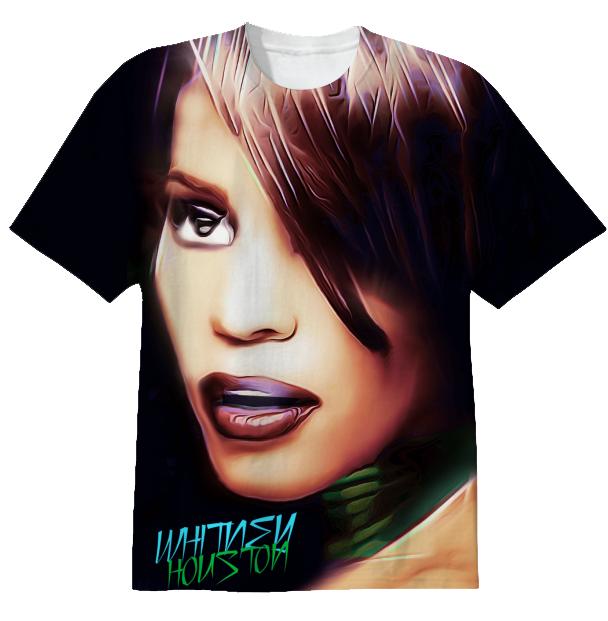 Whitney Houston Custom Tshirt It s Not Right Art Visual