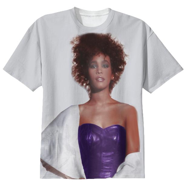 Whitney Houston Custom Young Sass Tshirt