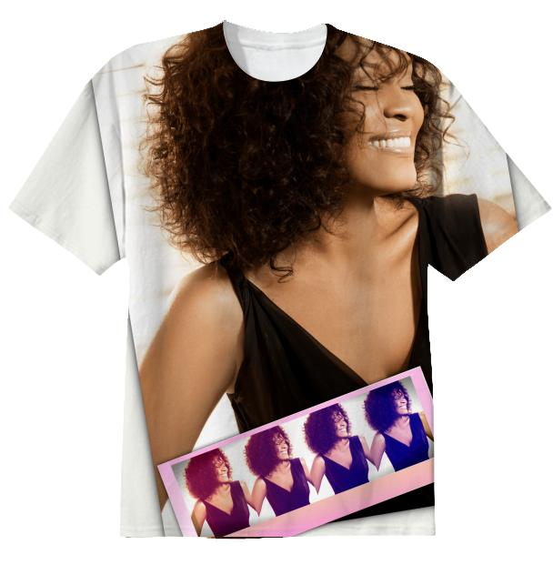 Whitney Houston Custom NBL Tshirt