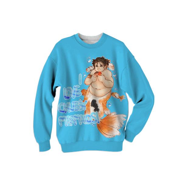 I Love Chubby Mermaids Sweater