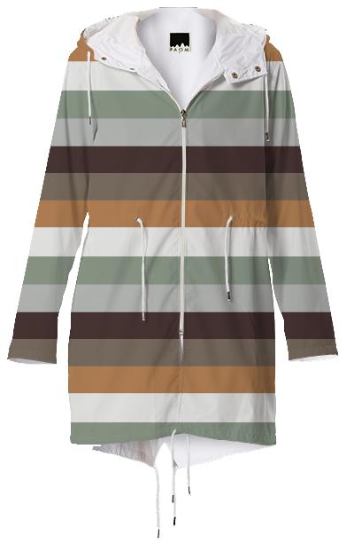 Mori Stripes Raincoat