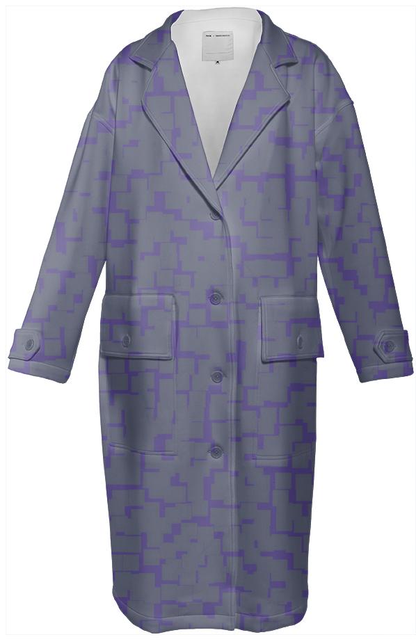 GREY AND PURPLE TRENCH