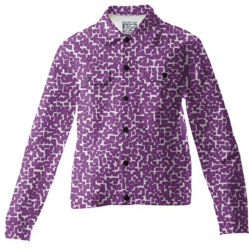 Pink and White Checks Twill Jacket