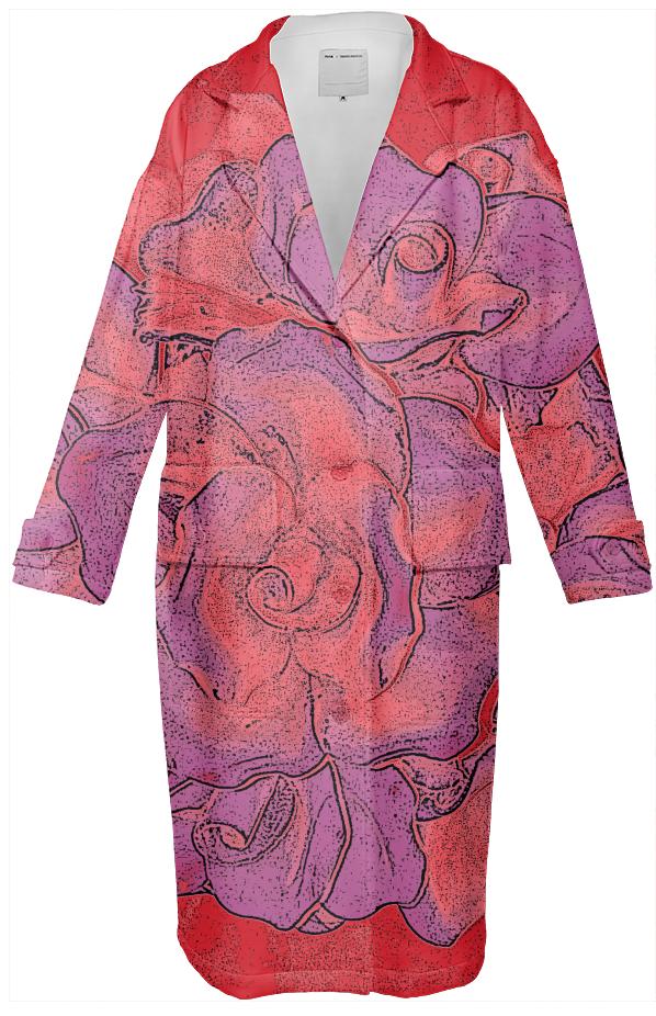 rose Neoprene Trench