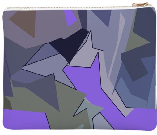 Abstract Flower Clutch purple