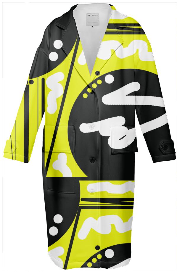 Black Yellow and White Geometric 1 Trench