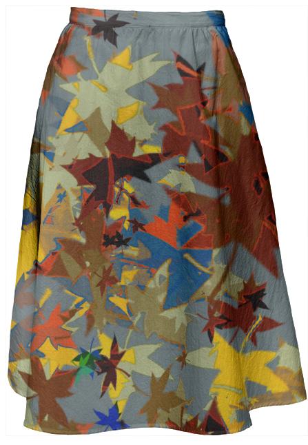 New England Fall Midi Skirt