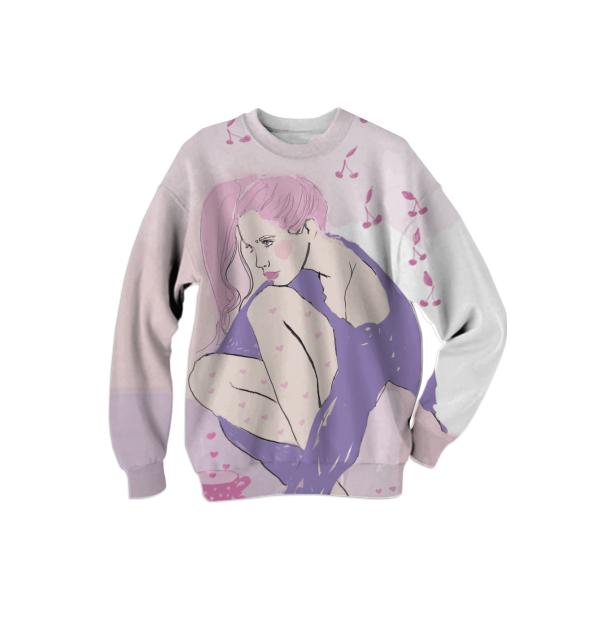 miilkart cherry cherry sweatshirt