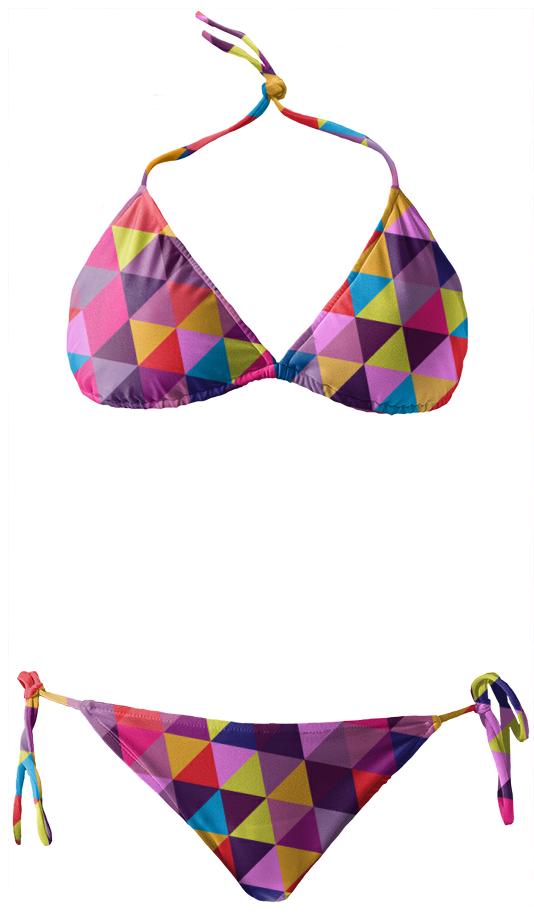 Tumblr Triangle Abstract Art Bikini