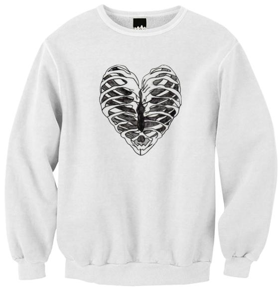 Art Ribbed Sweatshirt