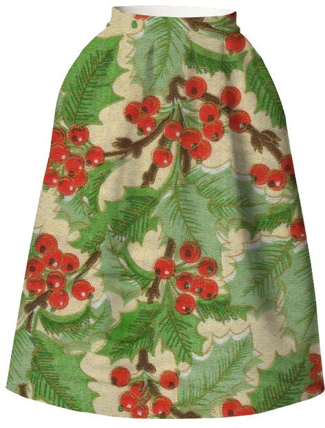 Vintage Texture Neoprene Full Skirt
