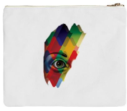 Abstract Tumblr Doodle Clutch