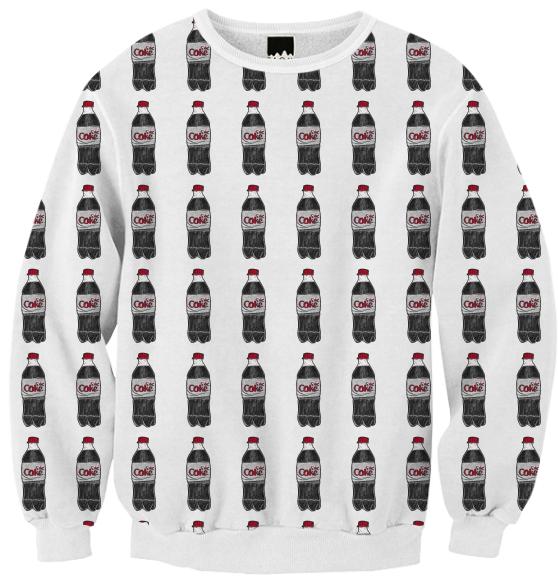 Diet Coke Tumblr Art Ribbed Sweatshirt