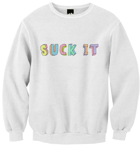 Suck It Doodle Tumblr Art Fall Sweatshirt