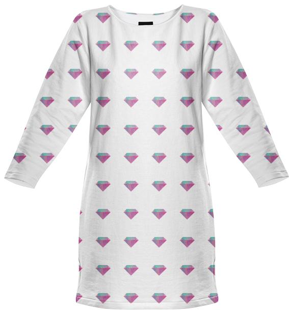 Diamond Tumblr Sweatshirt Dress