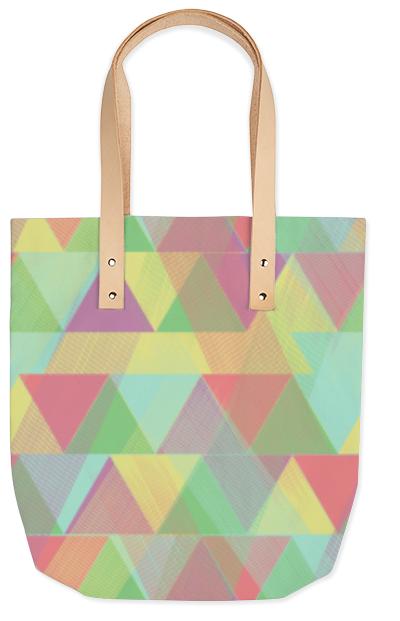Colorfull Triangle Summer Tote