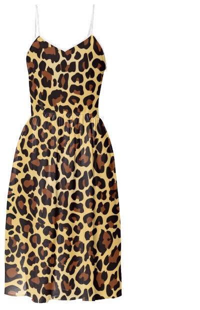 Leopard Print Summer Dress
