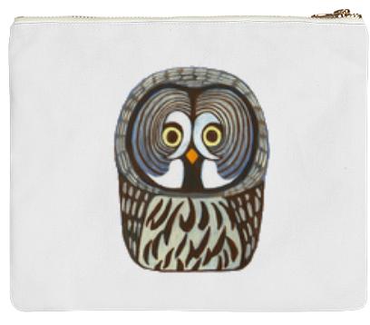 Owl Doodle Art Clutch