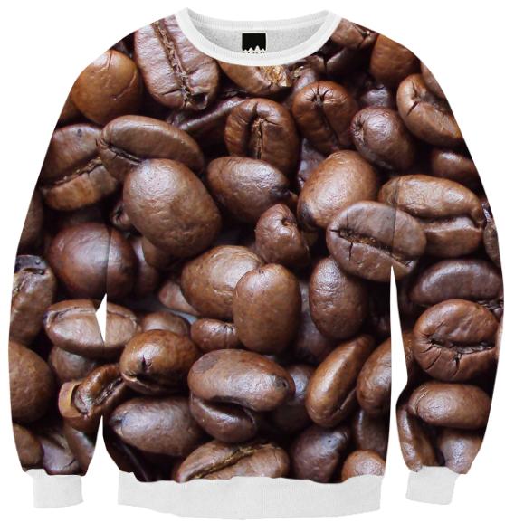 Coffee Bean Ribbed Sweatshirt