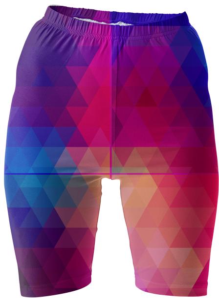 Abstract Triangle Bike Shorts