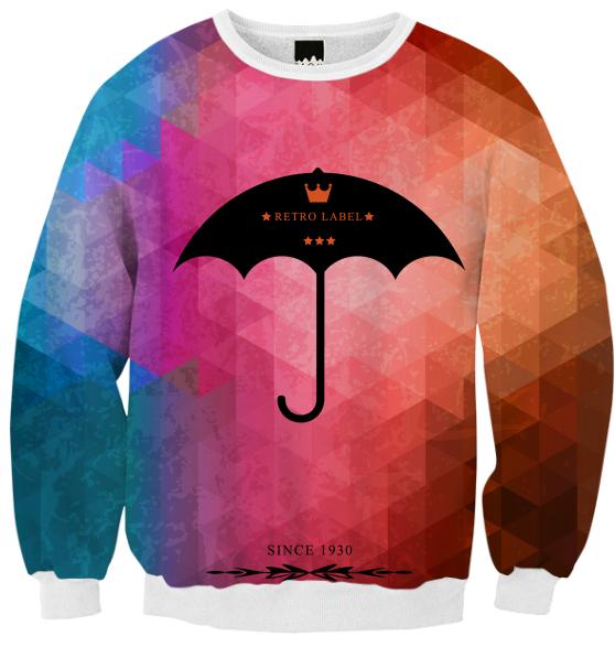 Retro Umbrella Fall Sweatshirt