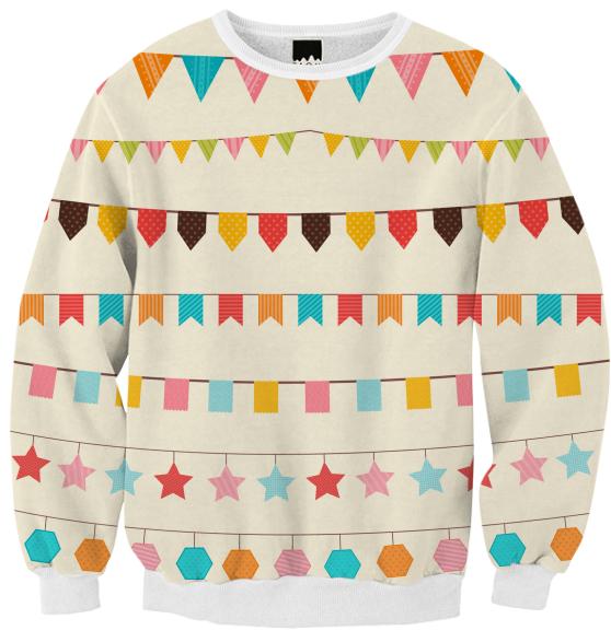 Flags Ribbed Sweatshirt