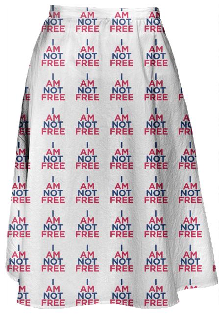 I AM NOT FREE Midi Skirt