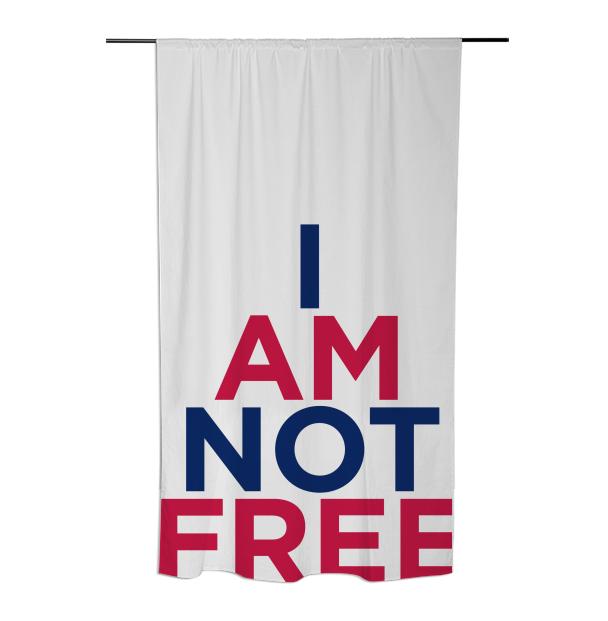 I AM NOT FREE Curtain