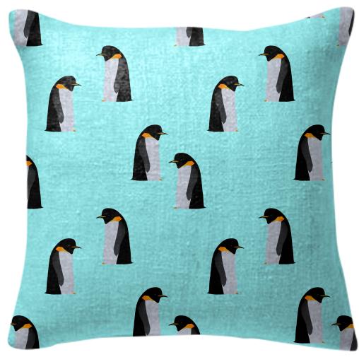 sad penguin pillow