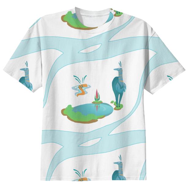 whimsical alien wildlife shirt