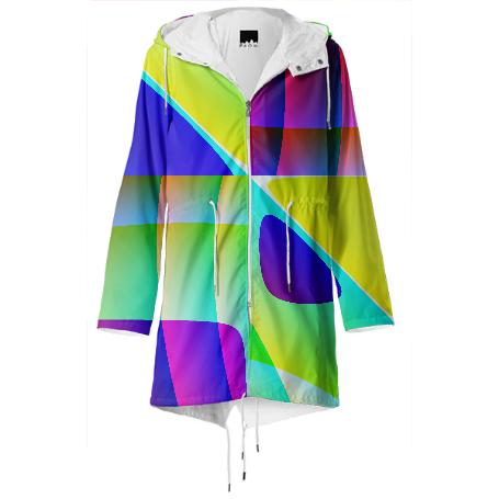 Abstract Geometry Rain Coat