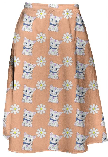 Bella floral repeat skirt