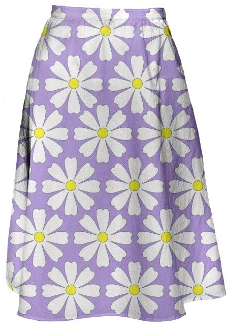 Lilac daisy skirt
