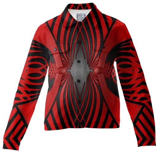 Red and Black Abstract