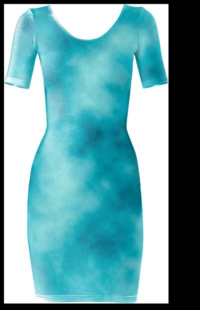 Perlin Noise Bodycon Dress