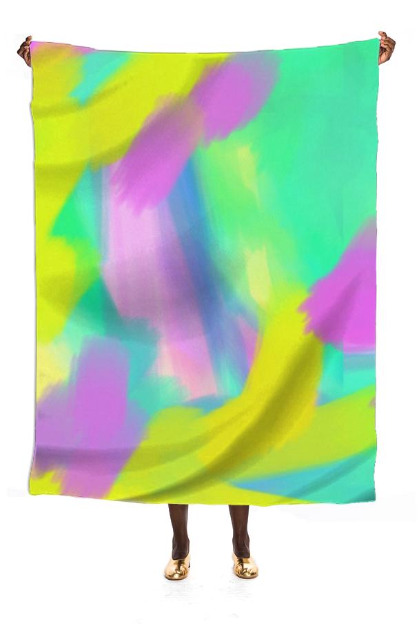 Jean Marie Bowcott Abstract Series 100 Silk Scarf