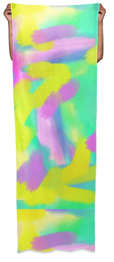 Jean Marie Bowcott Abstract Wrap Scarf