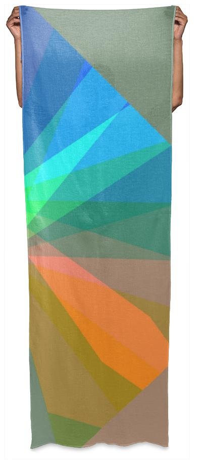 Jean Marie Bowcott Abstract Wrap Scarf