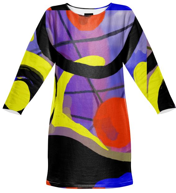 Jean Marie Bowcott Abstract M Series Sweatshirt Dress