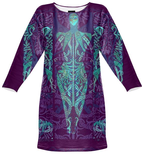 Jean Marie Bowcott Designs Celtic Goddess Sweatshirt Dress