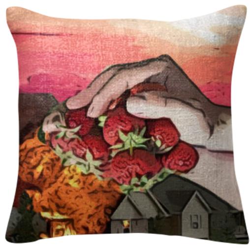 Strawberry Smother Pillow
