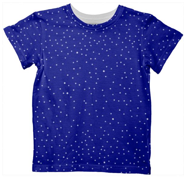 Blue White Dot Tshirt