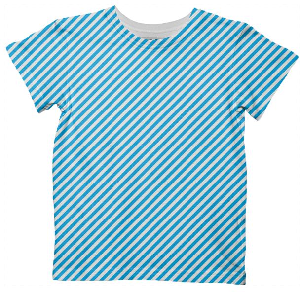 Blue White Small Stripe Tshirt