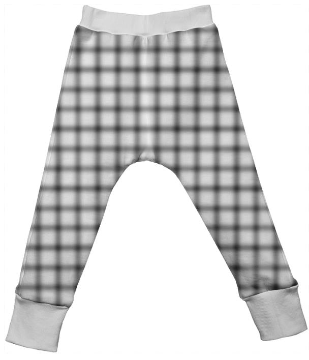 Blurry Small Grid Drop Pant